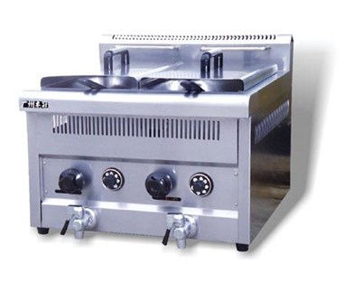 Gas counter fryer