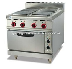 Stainless steel Electric 4 Hot-plate Cooker & Oven