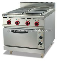 Stainless steel Electric 4 Hot-plate Cooker & Oven